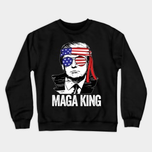 Anti Joe Biden Ultra Maga The Return Of The Great Maga King Crewneck Sweatshirt